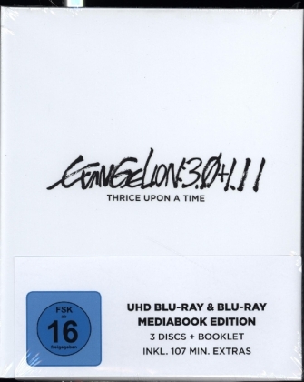 Evangelion: 3.0+1.11 Thrice Upon a Time, 1 4K UHD-Blu-ray + 1 Blu-ray (Mediabook Special Edition)