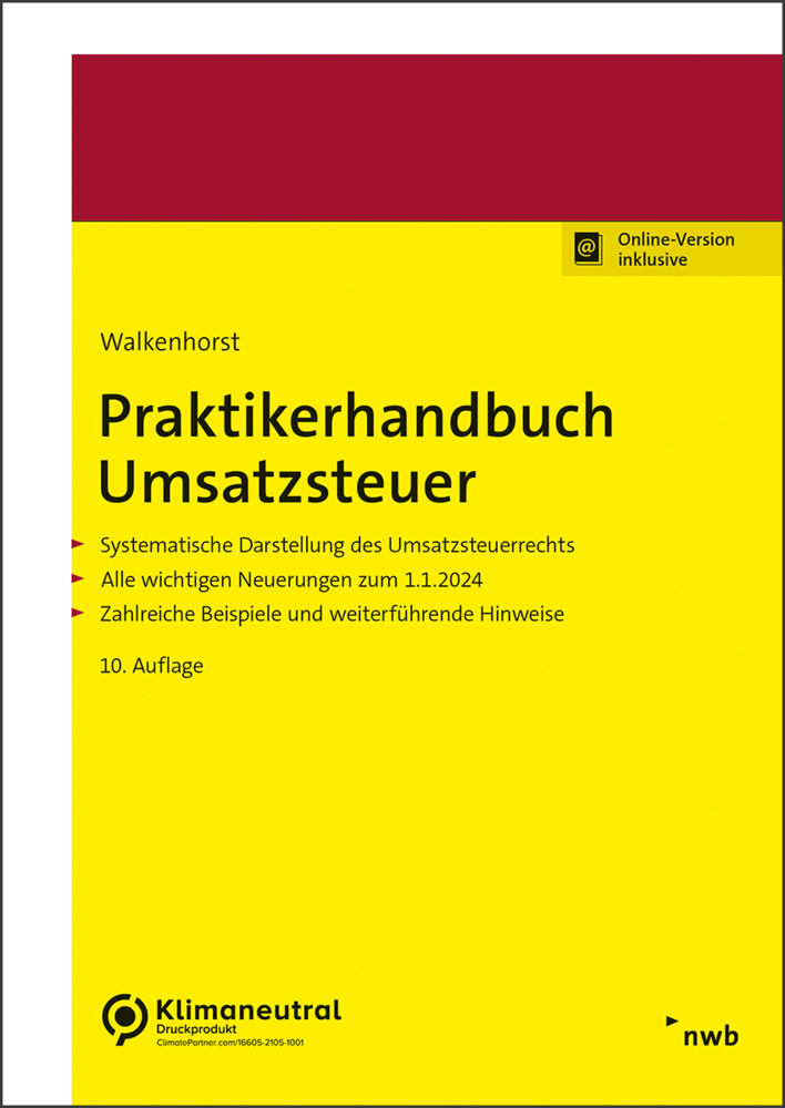 Praktikerhandbuch Umsatzsteuer main product photo