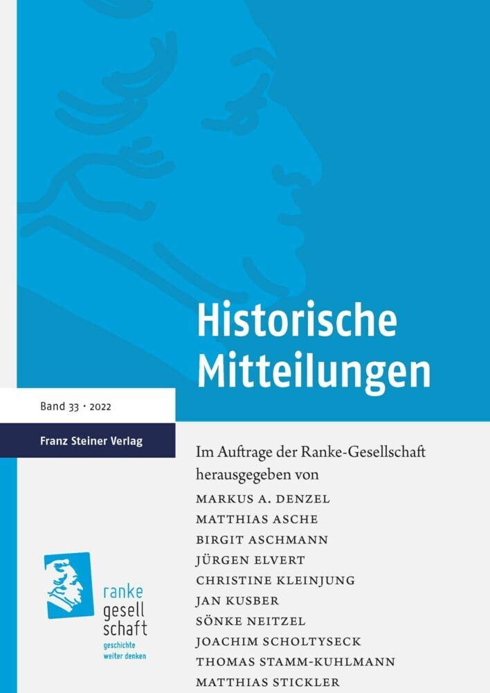 Historische Mitteilungen 33 (2022) main product photo