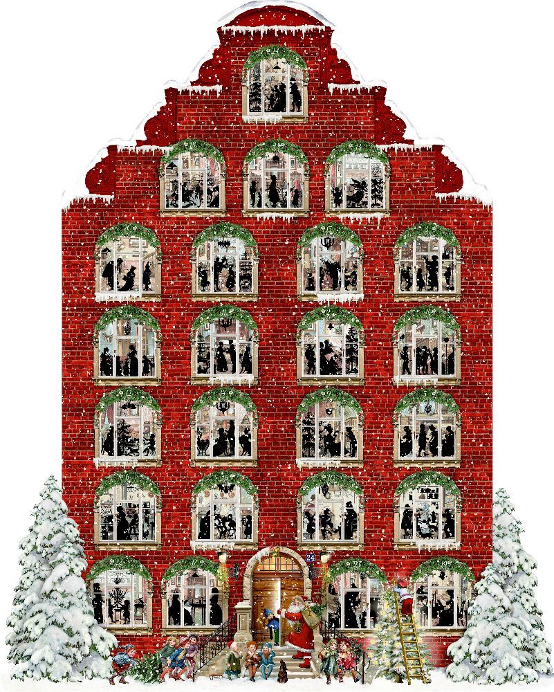 Wand-Adventskalender - Nostalgisches Weihnachtshaus main product photo