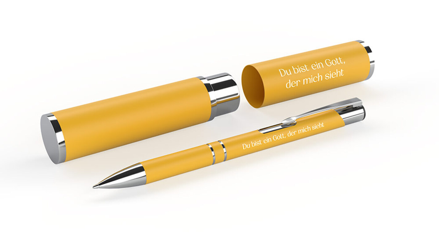 Kugelschreiber im Etui - Du bist ein Gott, der mich sieht main product photo