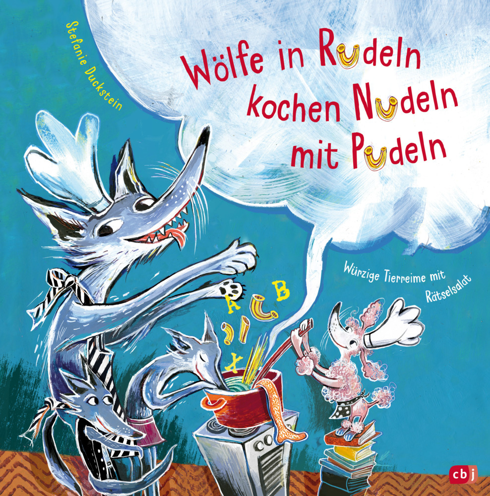 Wölfe in Rudeln kochen Nudeln mit Pudeln - Würzige Tierreime mit Rätselsalat main product photo