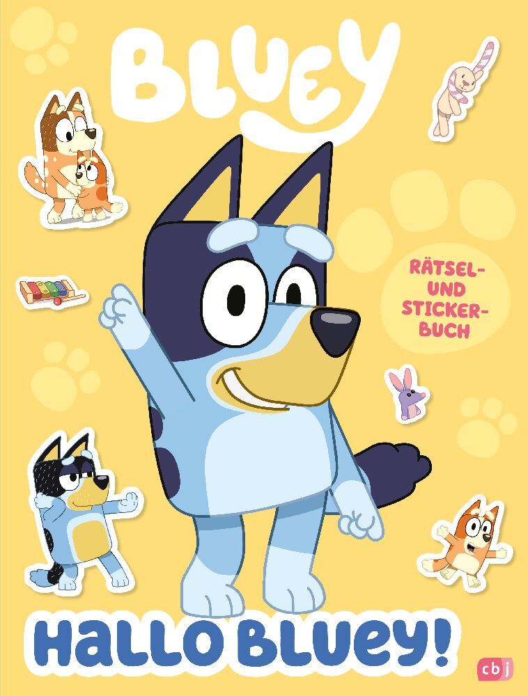 Hallo BLUEY! - Ein lustiges Rätsel- und Stickerbuch main product photo