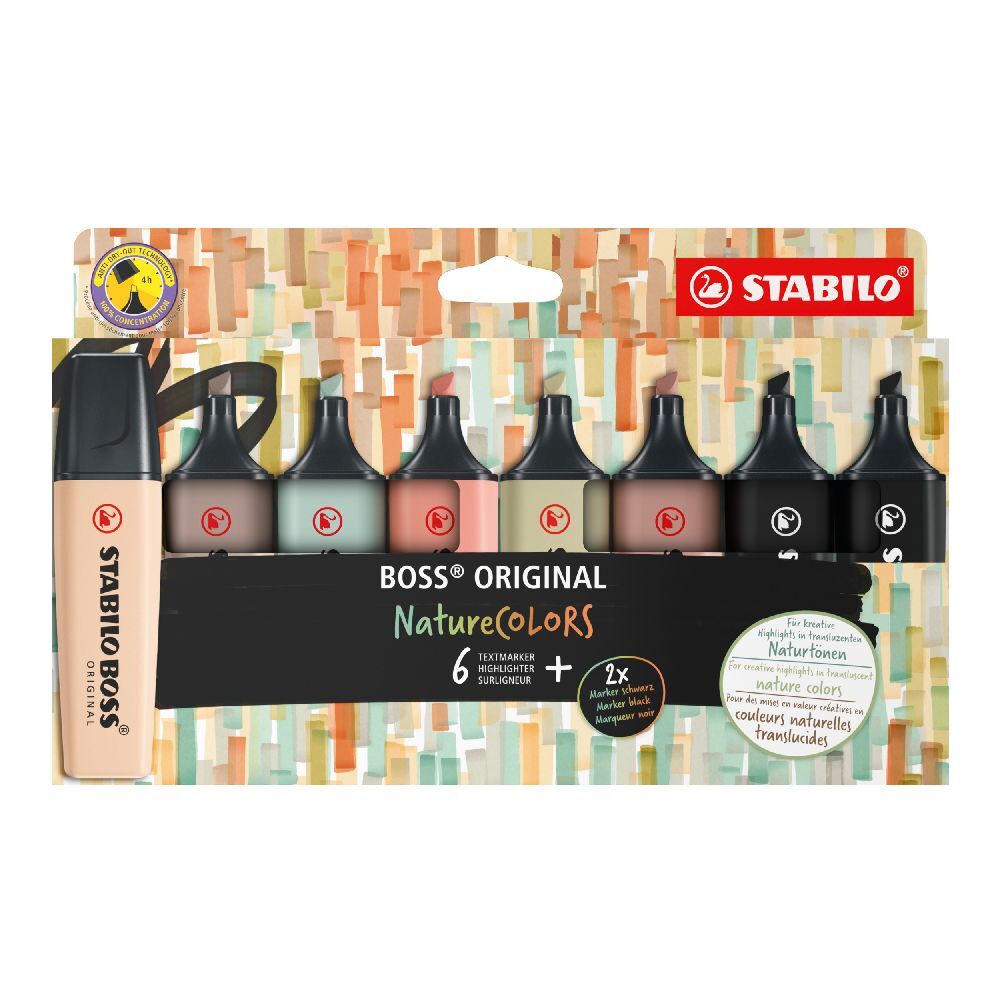 STABILO BOSS ORIGINAL NatureCOLORS 8er Etui main product photo