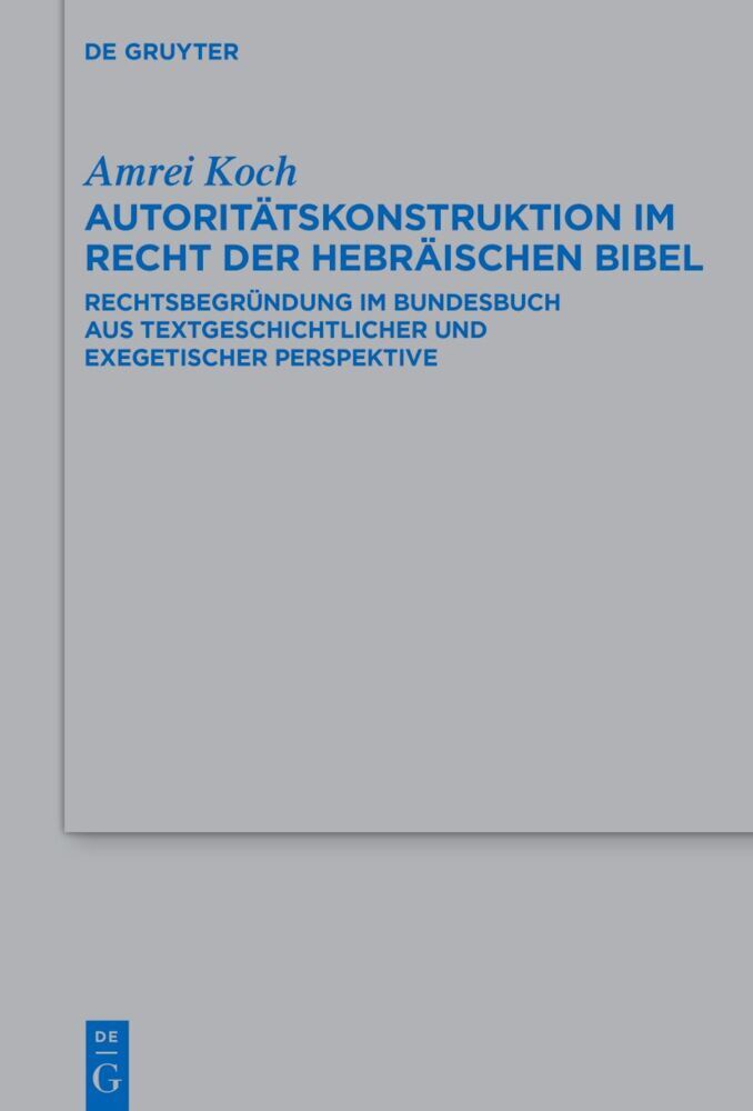 Autoritätskonstruktion im Recht der Hebräischen Bibel main product photo