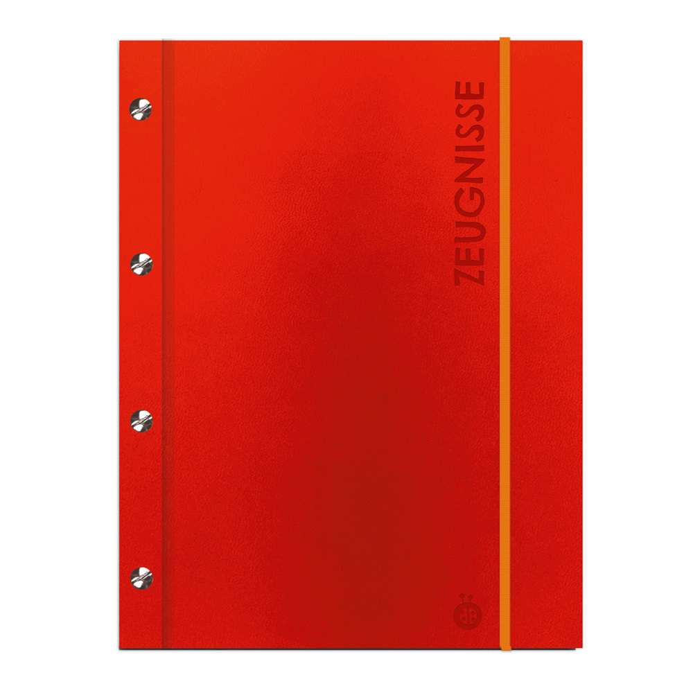 Trötsch Zeugnismappe A4 mit Buchschrauben rot main product photo