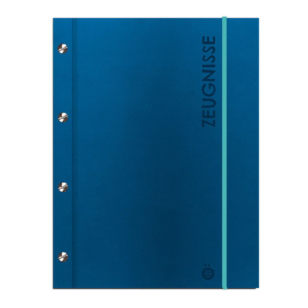 Trötsch Zeugnismappe A4 mit Buchschrauben blau main product photo