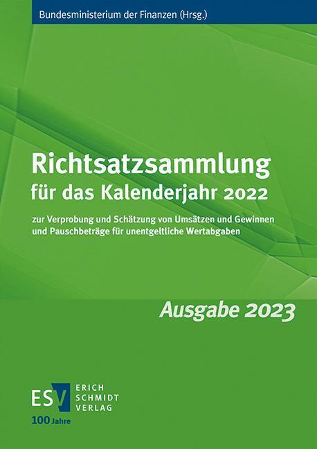 Richtsatzsammlung für das Kalenderjahr 2022 main product photo