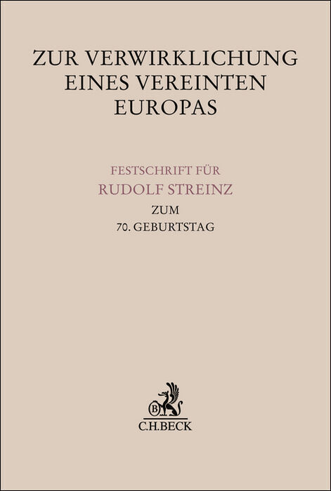 Zur Verwirklichung eines Vereinten Europas main product photo