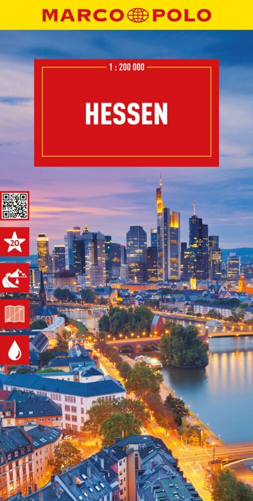 MARCO POLO Reisekarte Deutschland 06 Hessen 1:200.000 main product photo
