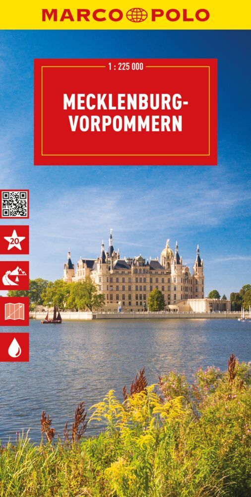 MARCO POLO Reisekarte Deutschland 02 Mecklenburg-Vorpommern 1:225.000 main product photo
