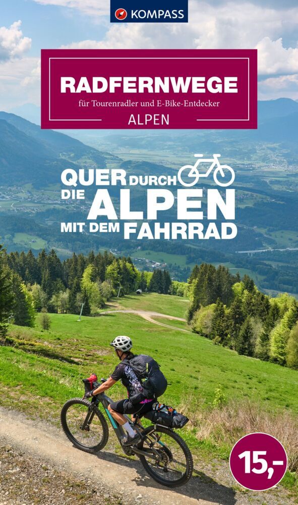 KOMPASS Radfernwege quer durch die Alpen main product photo