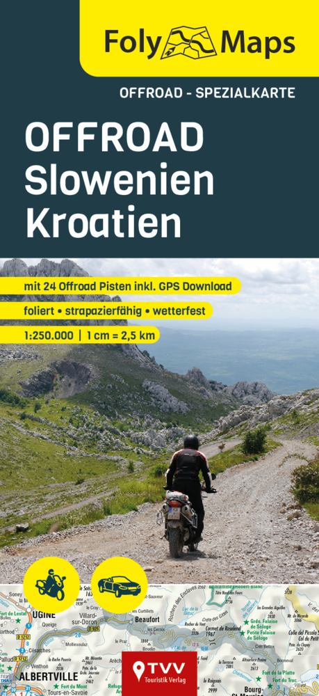 FolyMaps OFFROAD Slowenien Kroatien 1:250 000 main product photo