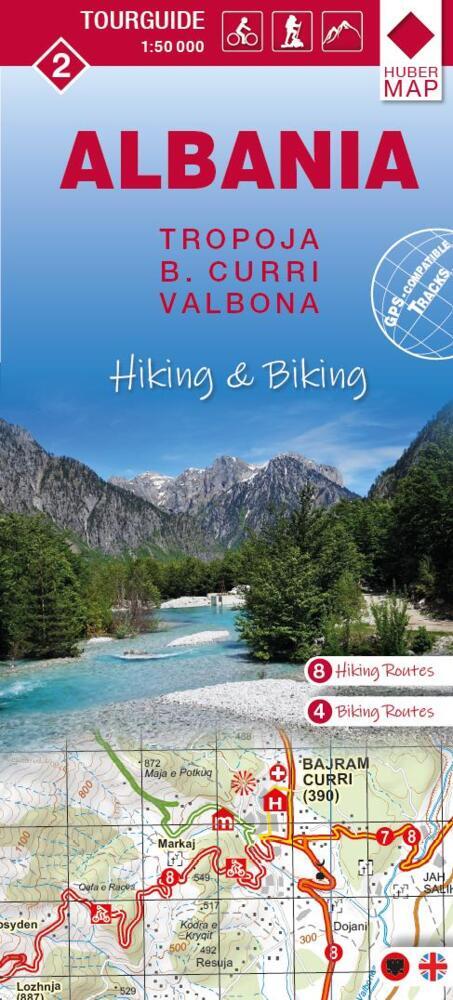 Albania hiking & biking 1:50000 main product photo