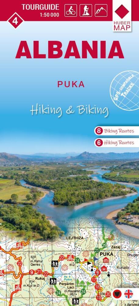 Albania hiking & biking 1:50000 main product photo