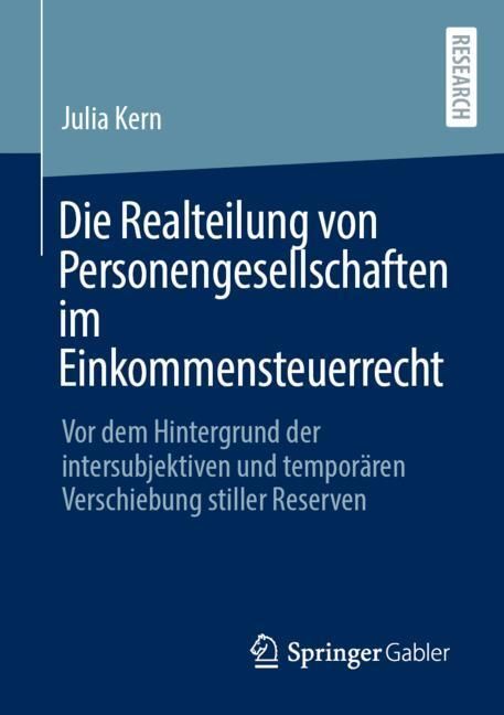 Die Realteilung von Personengesellschaften im Einkommensteuerrecht main product photo
