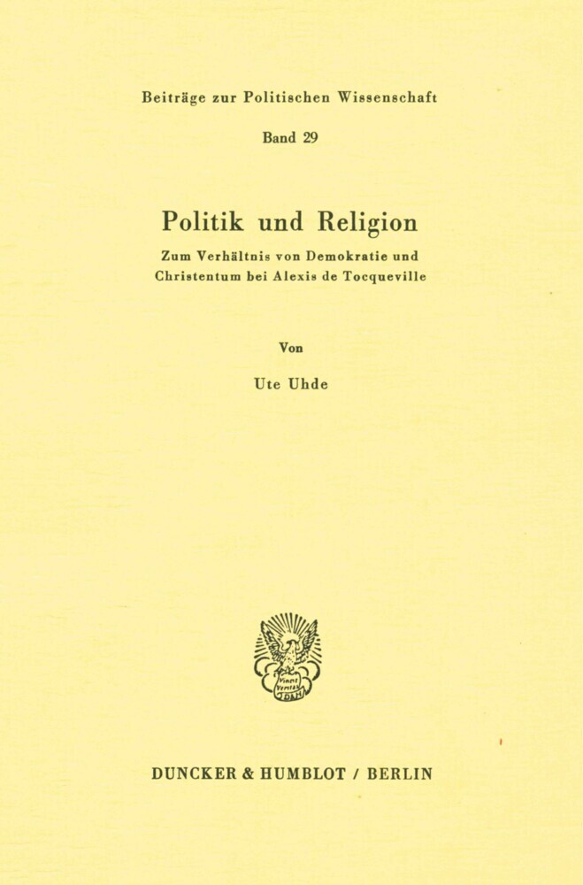 Politik und Religion. main product photo
