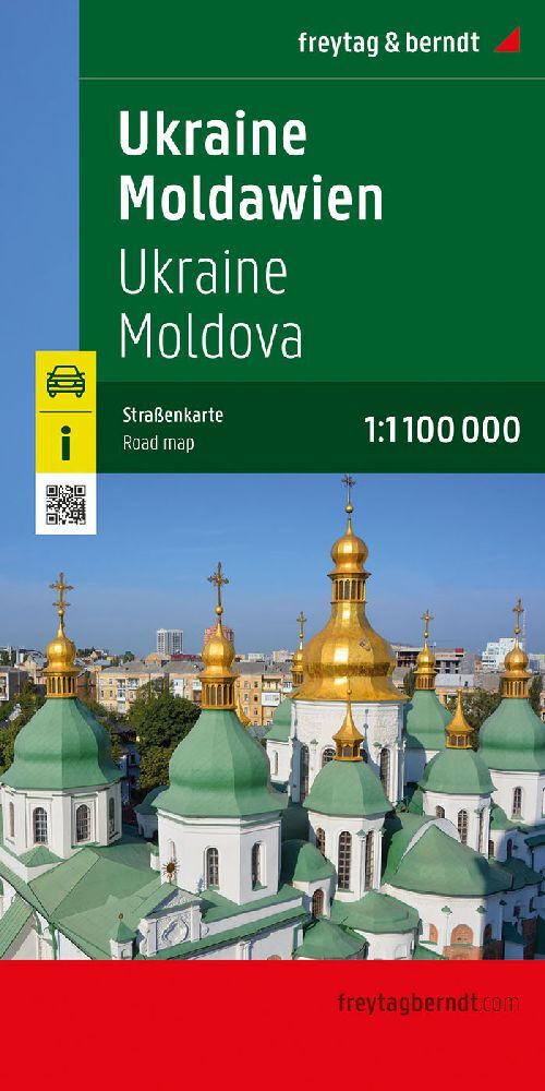 Ukraine - Moldawien, Straßenkarte 1:1.000.000, freytag & berndt main product photo