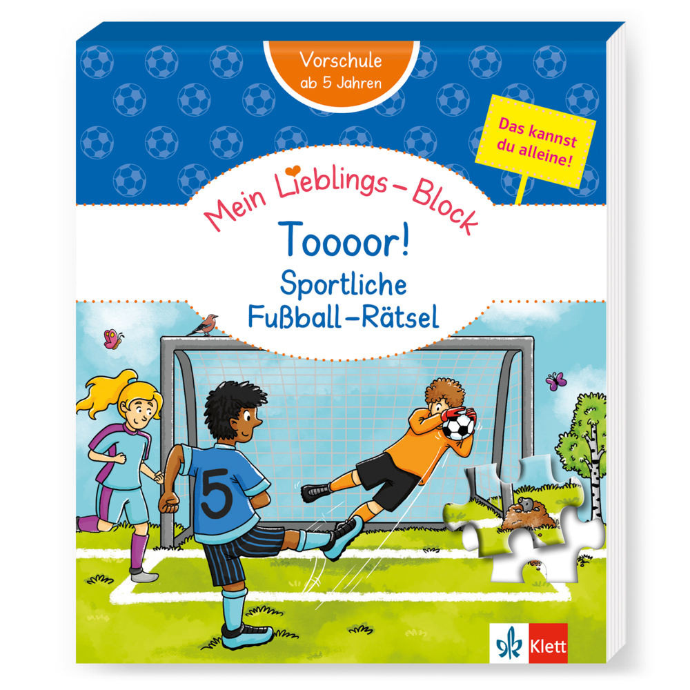 Klett Mein Lieblings-Block Toooor! Sportliche Fußball-Rätsel main product photo