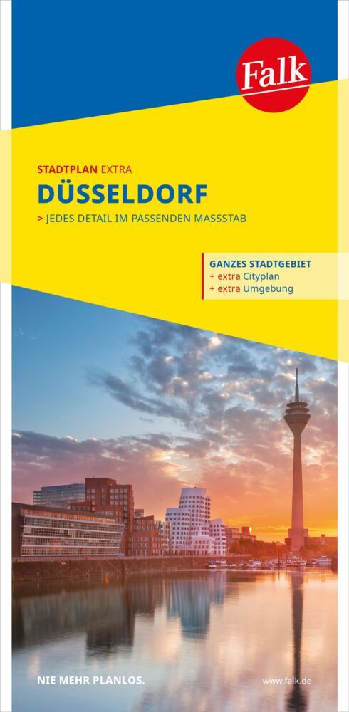 Falk Stadtplan Extra Düsseldorf 1:20.000 main product photo