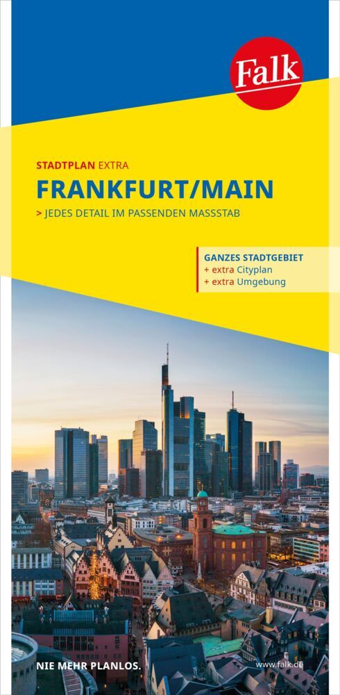 Falk Stadtplan Extra Frankfurt am Main 1:20.000 main product photo