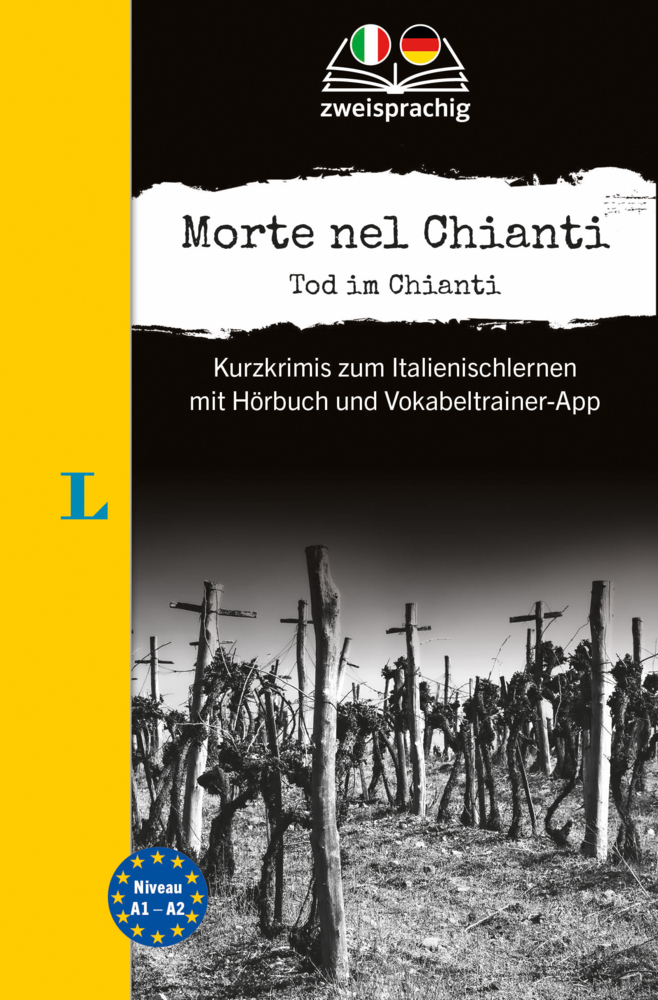 Langenscheidt Krimi zweisprachig Italienisch - Morte nel Chianti - Tod im Chianti (A1/A2) main product photo