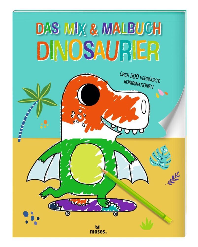 Das Mix & Malbuch Dinosaurier main product photo