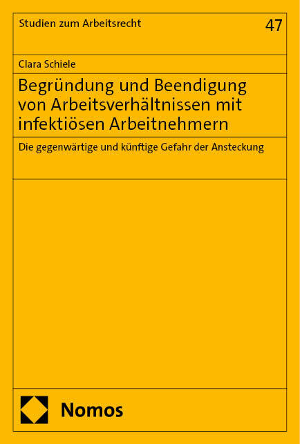 Begründung und Beendigung von Arbeitsverhältnissen mit infektiösen Arbeitnehmern main product photo