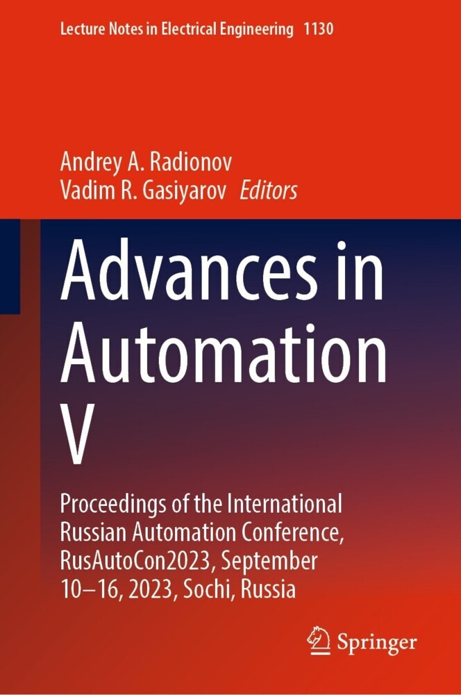 Advances in Automation V main product photo