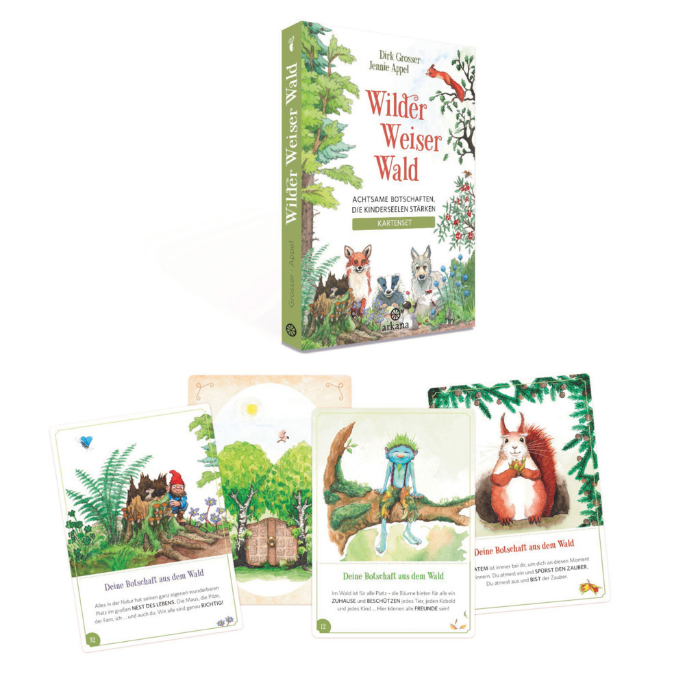 Wilder Weiser Wald. Achtsame Botschaften, die Kinderseelen stärken. Kartenset main product photo