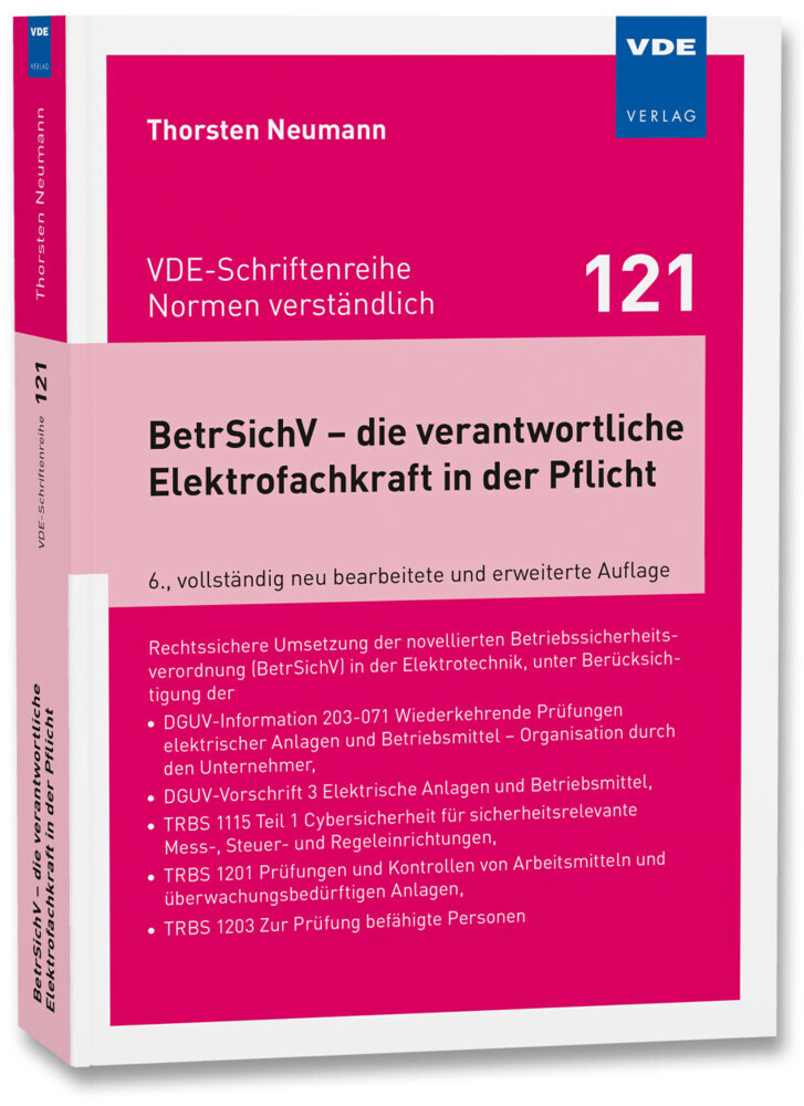 BetrSichV - die verantwortliche Elektrofachkraft in der Pflicht main product photo