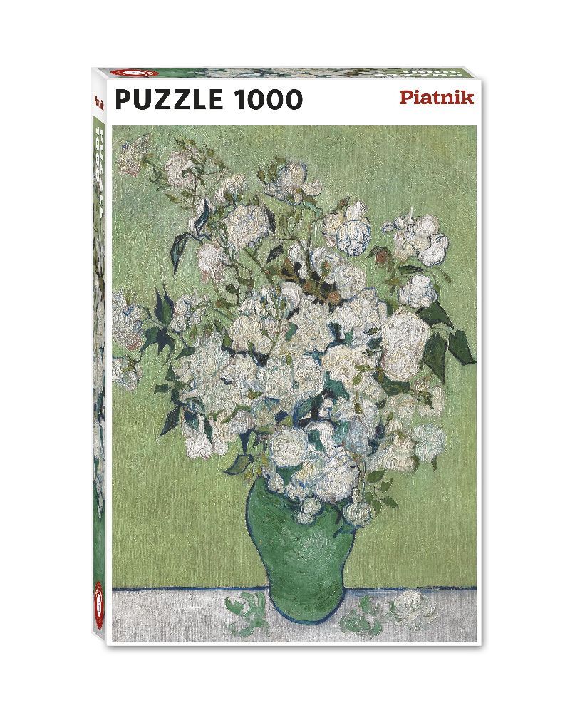 van Gogh - Gruene Vase mit weissen Rosen main product photo