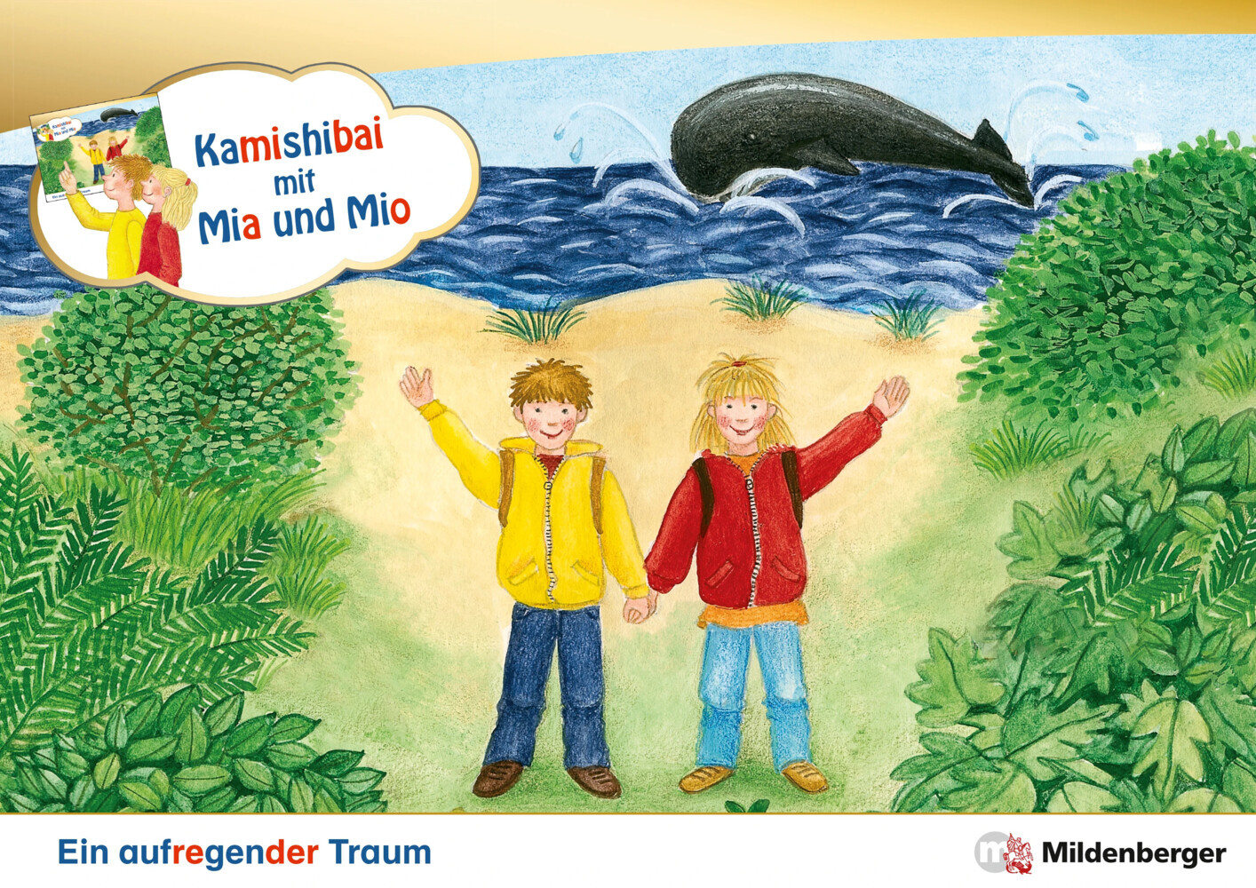 Kamishibai mit Mia und Mio: Ein aufregender Traum - Set main product photo