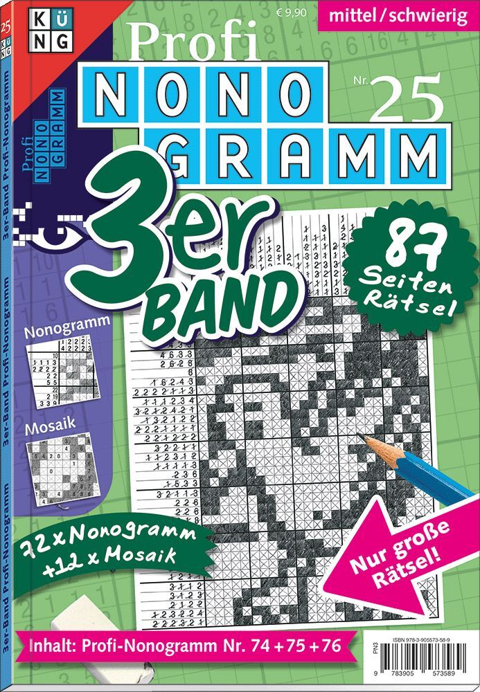 Profi-Nonogramm 3er-Band Nr. 25 main product photo