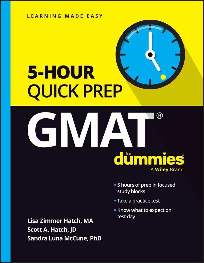 GMAT 5-Hour Quick Prep For Dummies main product photo