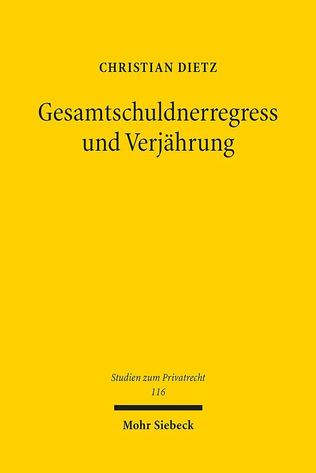 Gesamtschuldnerregress und Verjährung main product photo