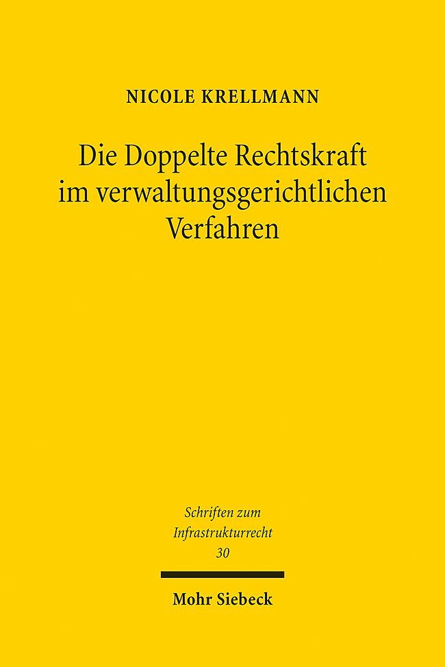 Die Doppelte Rechtskraft im verwaltungsgerichtlichen Verfahren main product photo