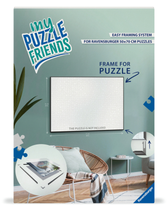 Puzzle-Rahmen schwarz 1000 Teile, Format 70 x 50 cm