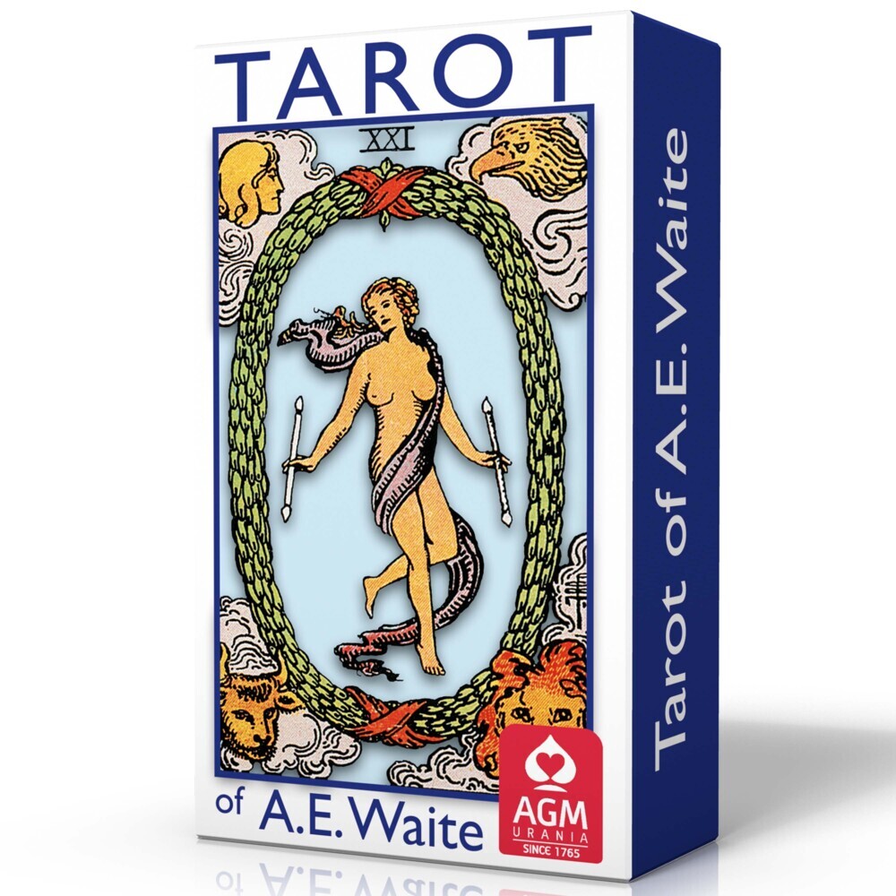 Tarot of A.E. Waite (Blue Edition, Pocket, GB), m. 1 Buch, m. 1 Beilage main product photo