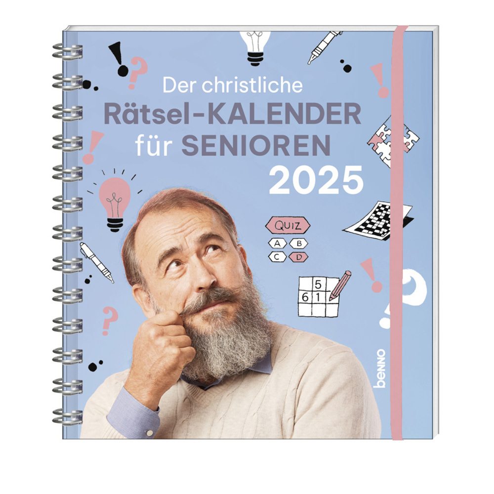 Der christliche Rätsel-Kalender für Senioren 2025 main product photo