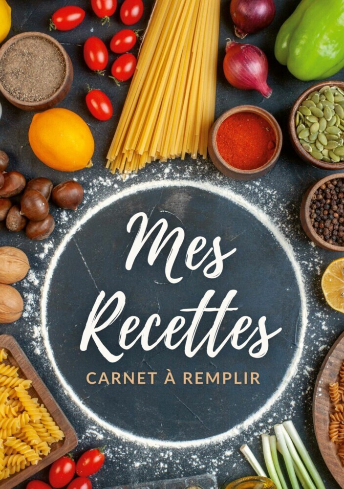 Carnet de recettes à remplir main product photo