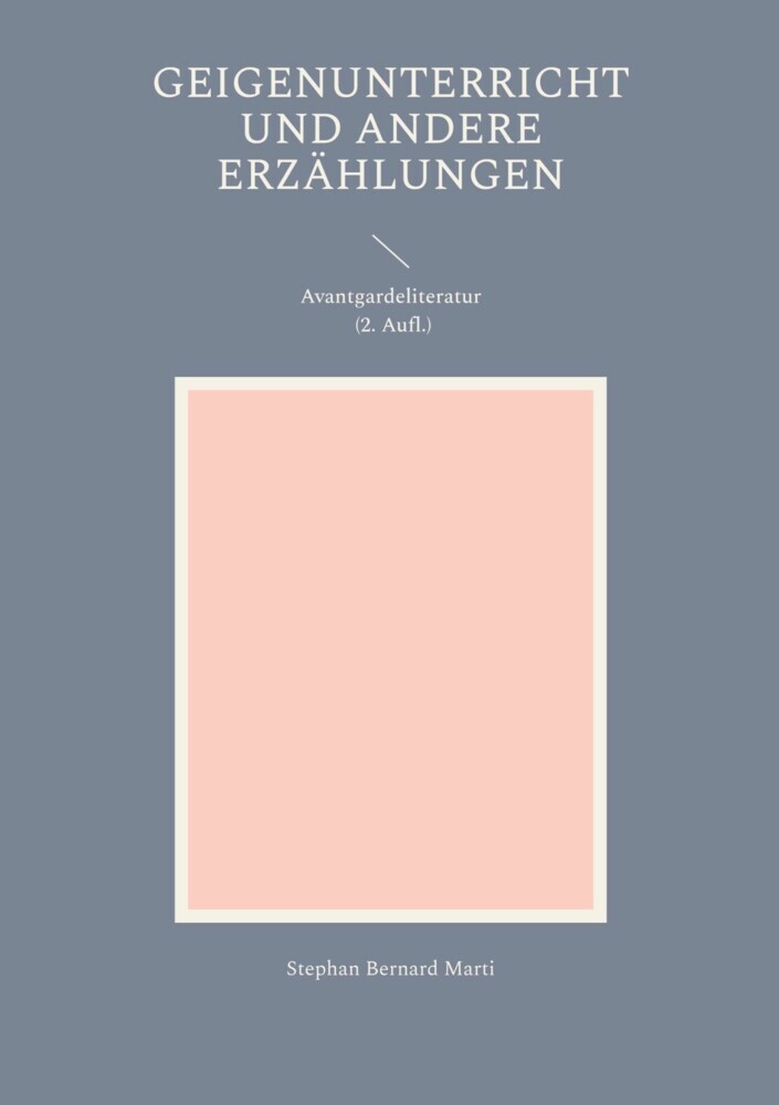 Geigenunterricht und andere Erzählungen main product photo