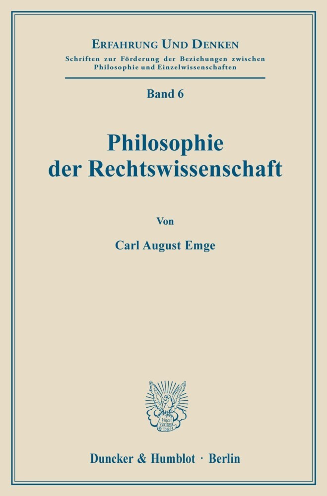 Philosophie der Rechtswissenschaft. main product photo