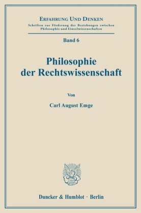Philosophie der Rechtswissenschaft.