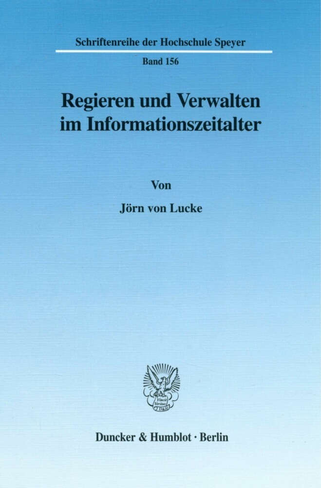 Regieren und Verwalten im Informationszeitalter. main product photo