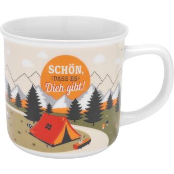 Tasse Motiv Fernweh Berge, in Geschenkbox