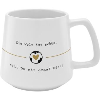Tasse Motiv Welt, konisch
