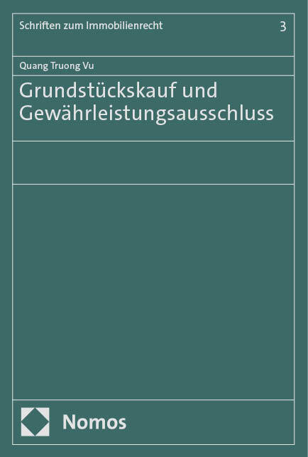 Grundstückskauf und Gewährleistungsausschluss main product photo