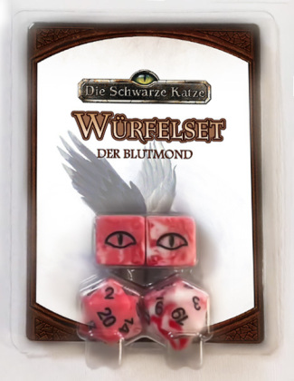 Die Schwarze Katze - Würfelset "Der Blutmond"