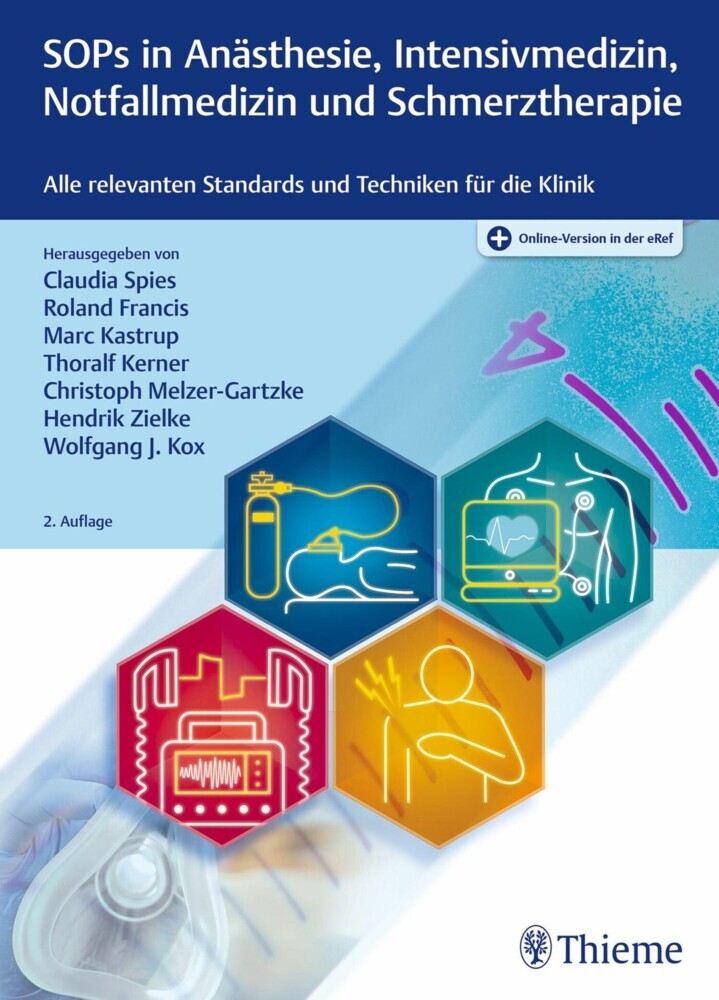 SOPs in Anästhesie, Intensivmedizin, Notfallmedizin und Schmerztherapie main product photo